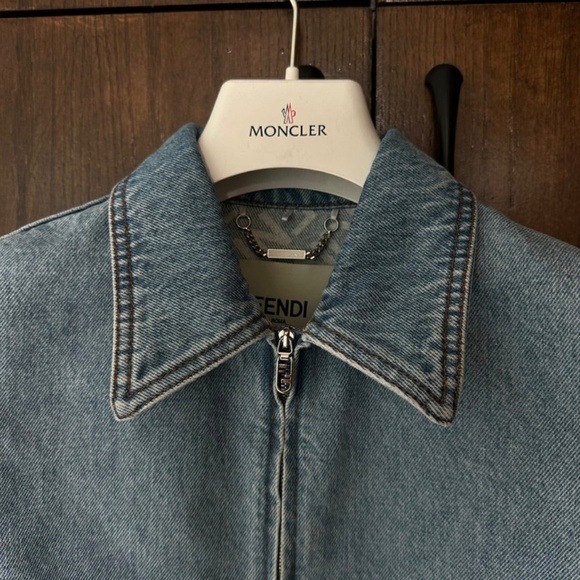 Authentic Fendi Perfect Baguette Denim Jacket Size IT36 - Picture 10 of 14